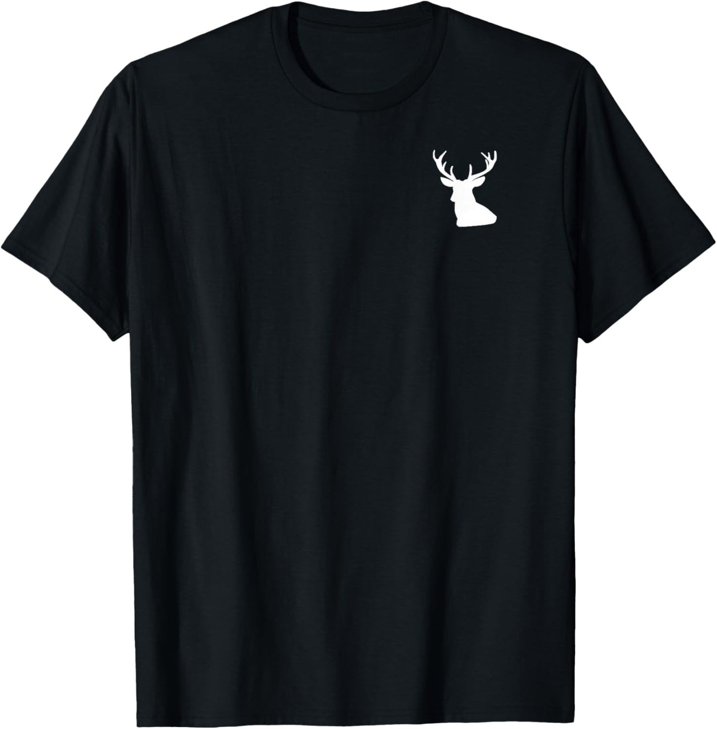 Deer Hunter Genesis 27:3 Back and Front Designed T-Shirt - T-Shirt | Black