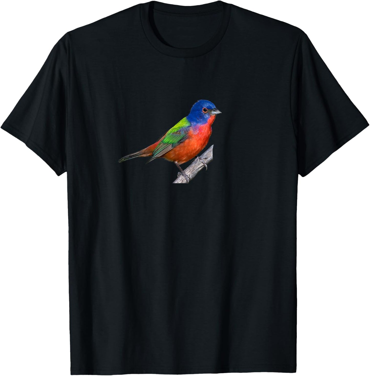 Painted Bunting Shirt Bird Watcher Cardinal Canary Finch T-Shirt - T-Shirt | Black