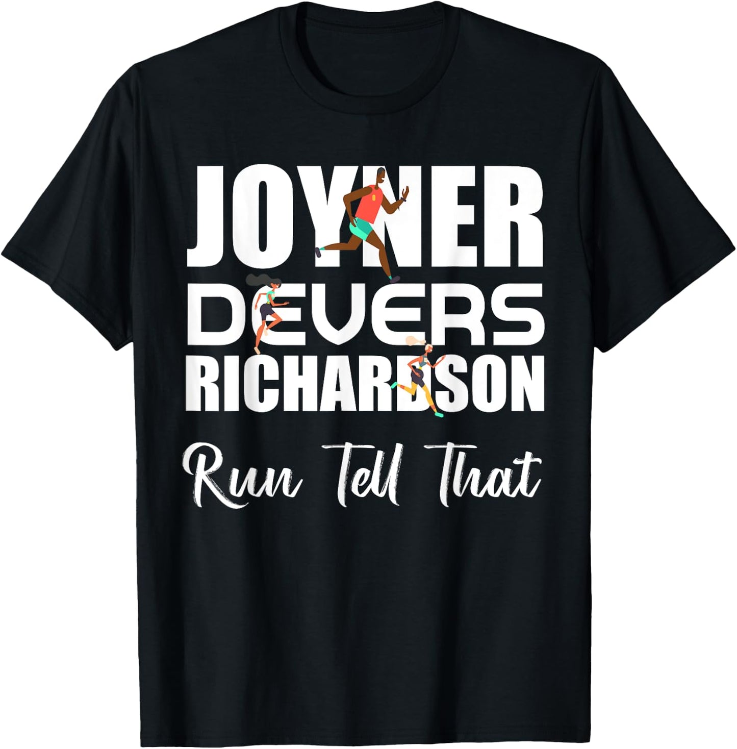 Sha'Carri, Run Tell That, Track and Field Running T-Shirt - T-Shirt | Black