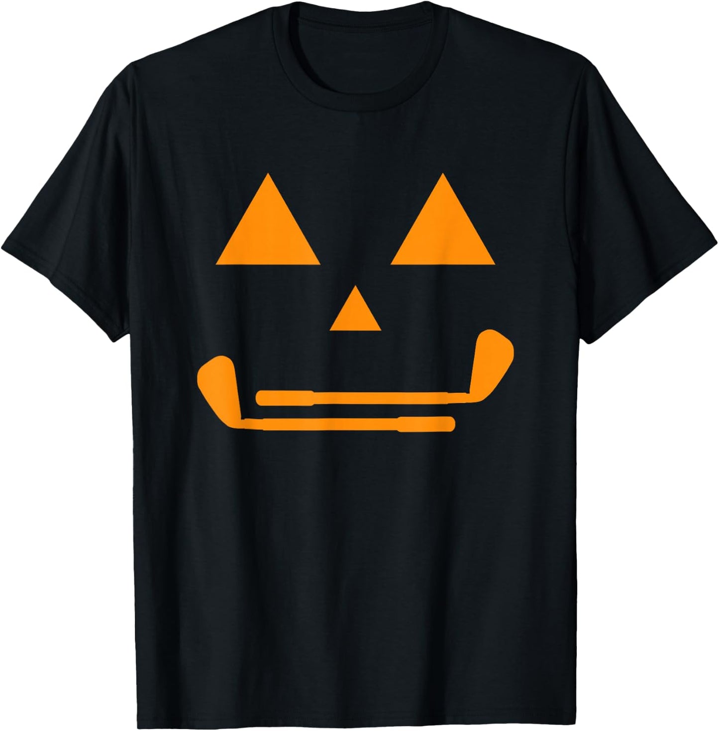 Golf Costume Funny Pumpkin Teens Boys Golf Halloween Costume T-Shirt - T-Shirt | Black