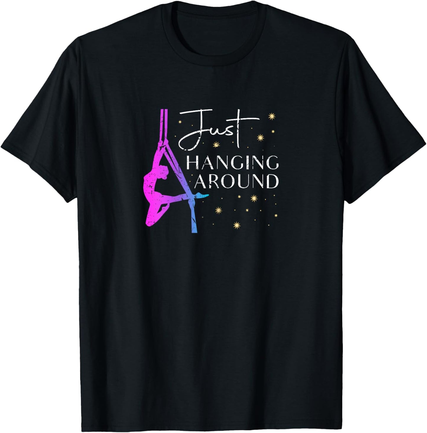 Just Hanging Around Aerial Silk Dancer T-Shirt - T-Shirt | Black