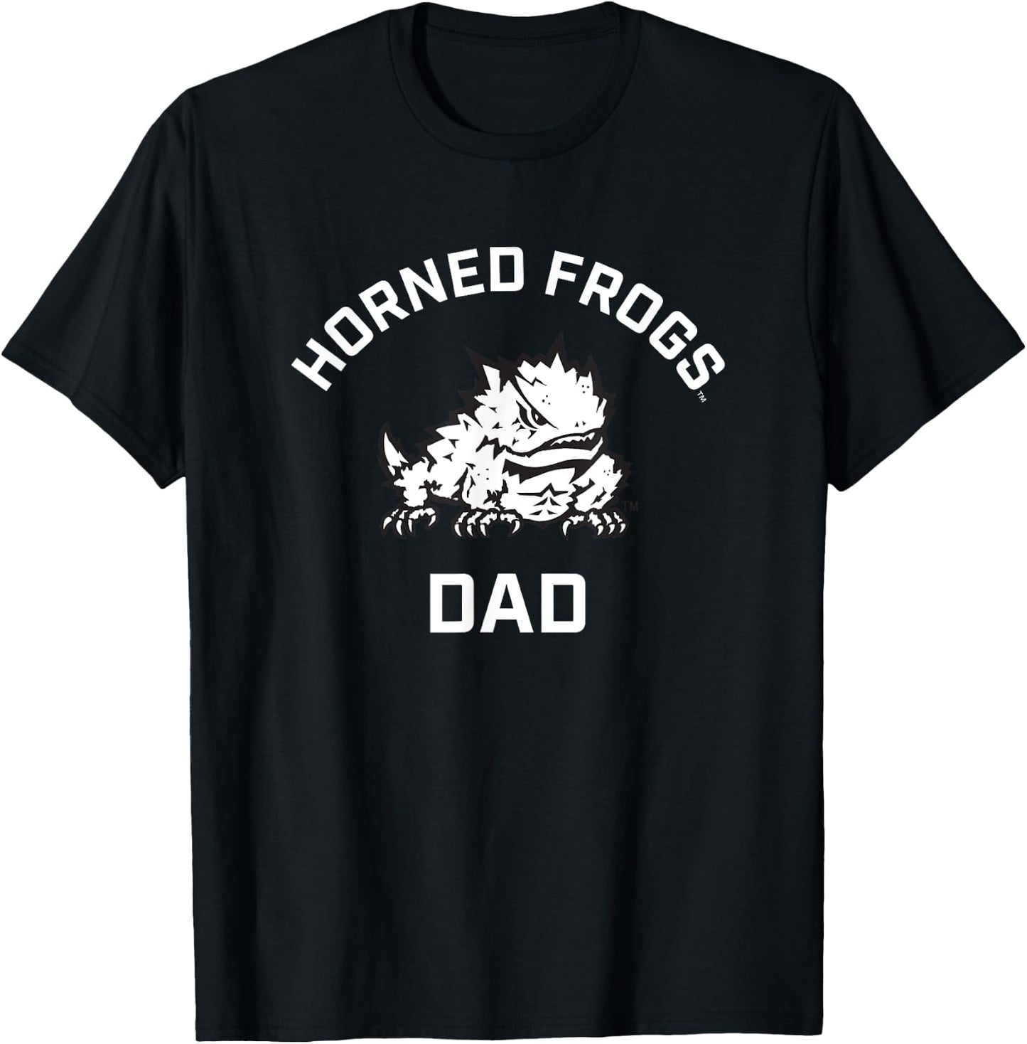TCU Horned Frogs Arched Dad T-Shirt - T-Shirt | Black