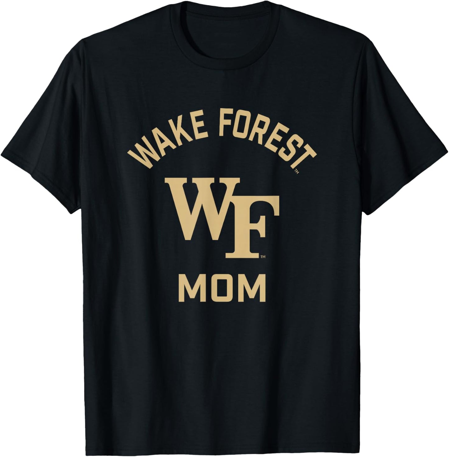 Wake Forest Demon Deacons Arched Mom T-Shirt - T-Shirt | Black
