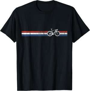 Cyclist Flag Netherlands Design Dutch Bike Racing T-Shirt - T-Shirt | Black