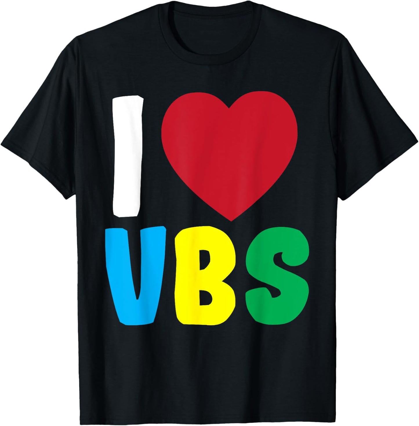 I Love VBS Vacation Bible School 2024 Summer Preschool VBS Women Kids T-Shirt - T-Shirt | Black