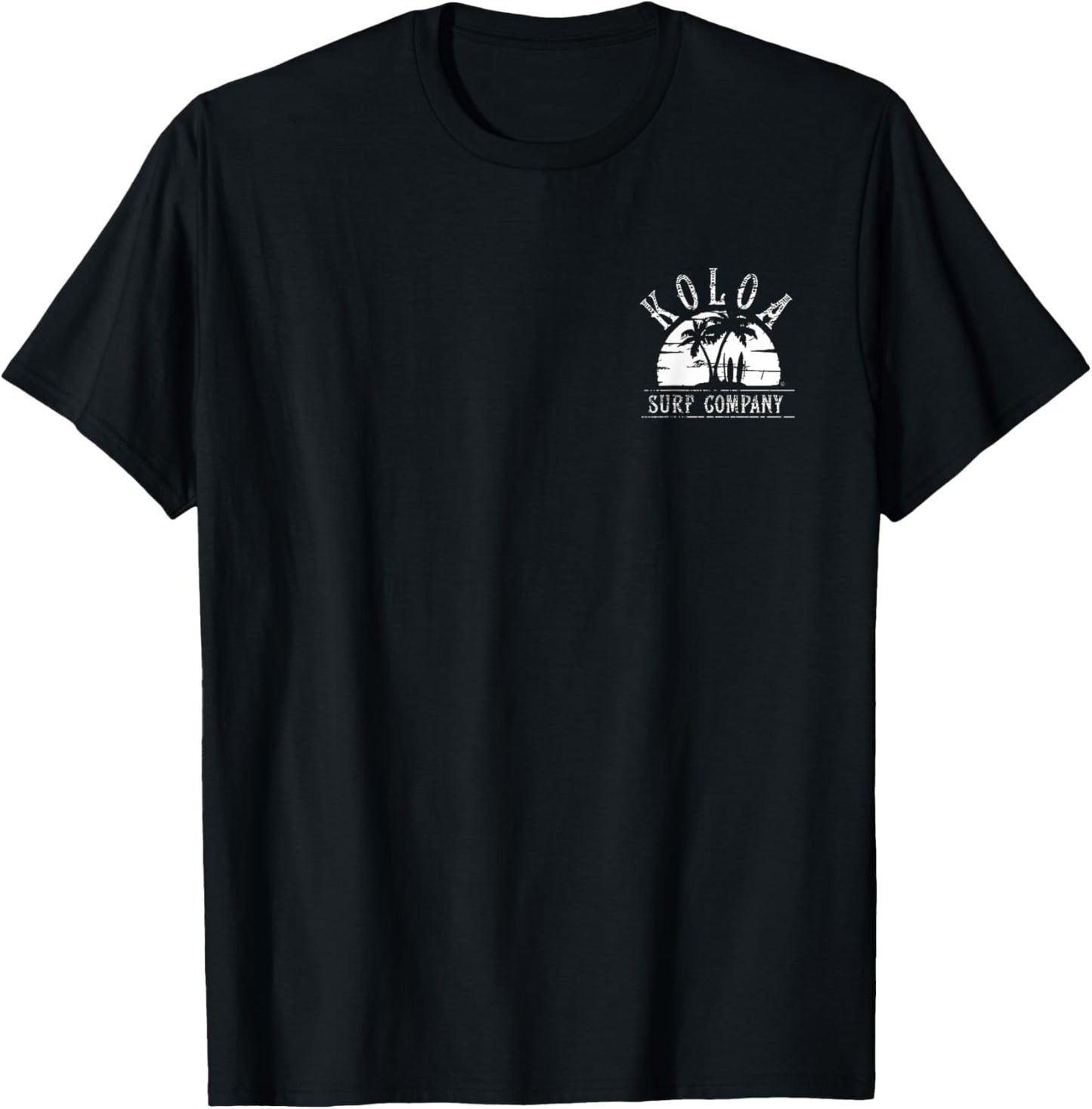 Koloa Surf Palms at Sunset White Lightweight Classic Fit T-Shirt - T-Shirt | Black
