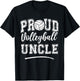 Proud Volleyball Uncle Funny College That's My Nephew T-Shirt - T-Shirt | Black