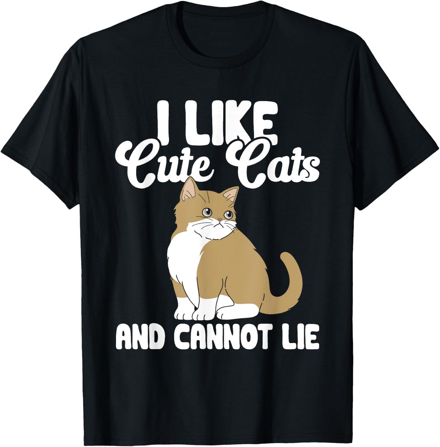 Cat I Like Cute Cats And Cannot Lie Women Kids T-Shirt - T-Shirt | Black