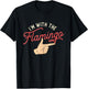 I'm With The Flamingo - Cute Flamingo Husband Wife Partner T-Shirt - T-Shirt | Black