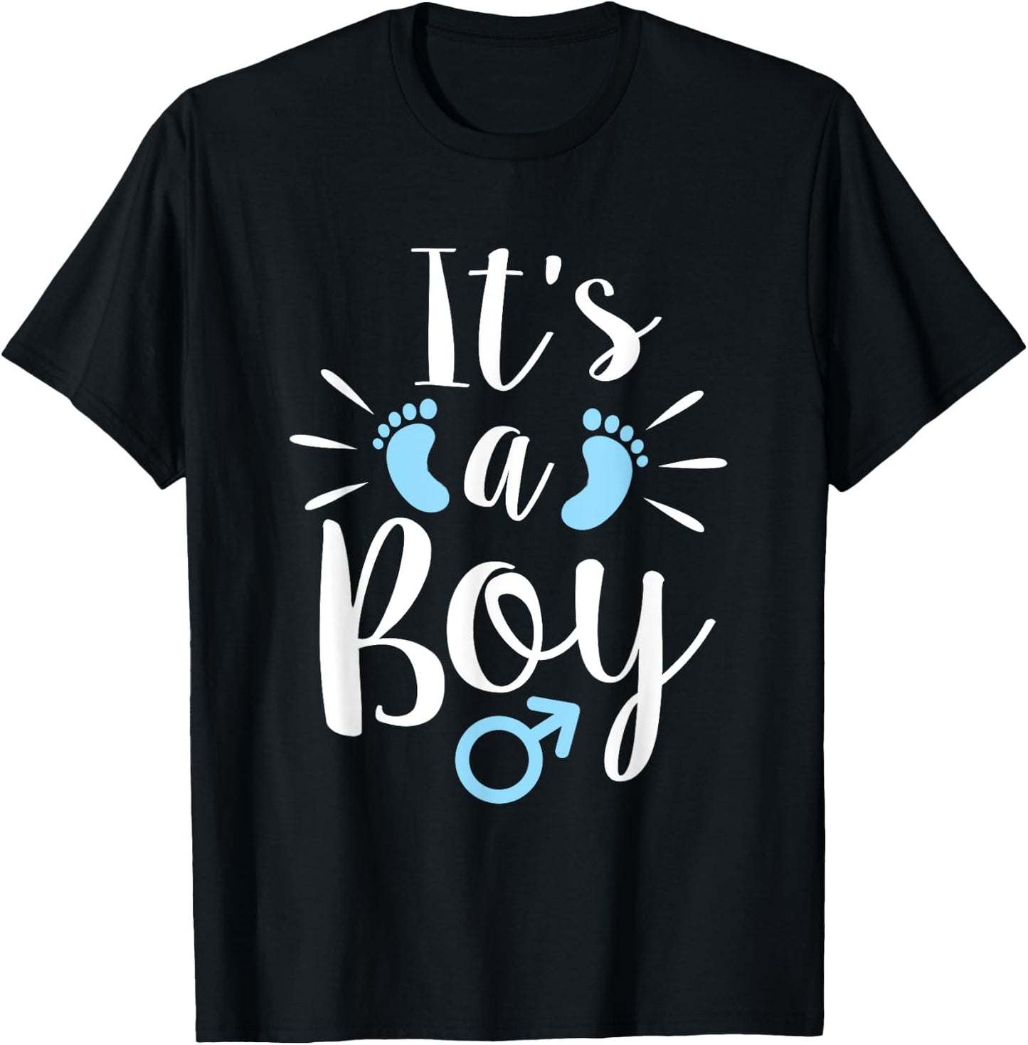It's A Boy - Gender Reveal Party Baby Shower Pregnancy T-Shirt - T-Shirt | Black