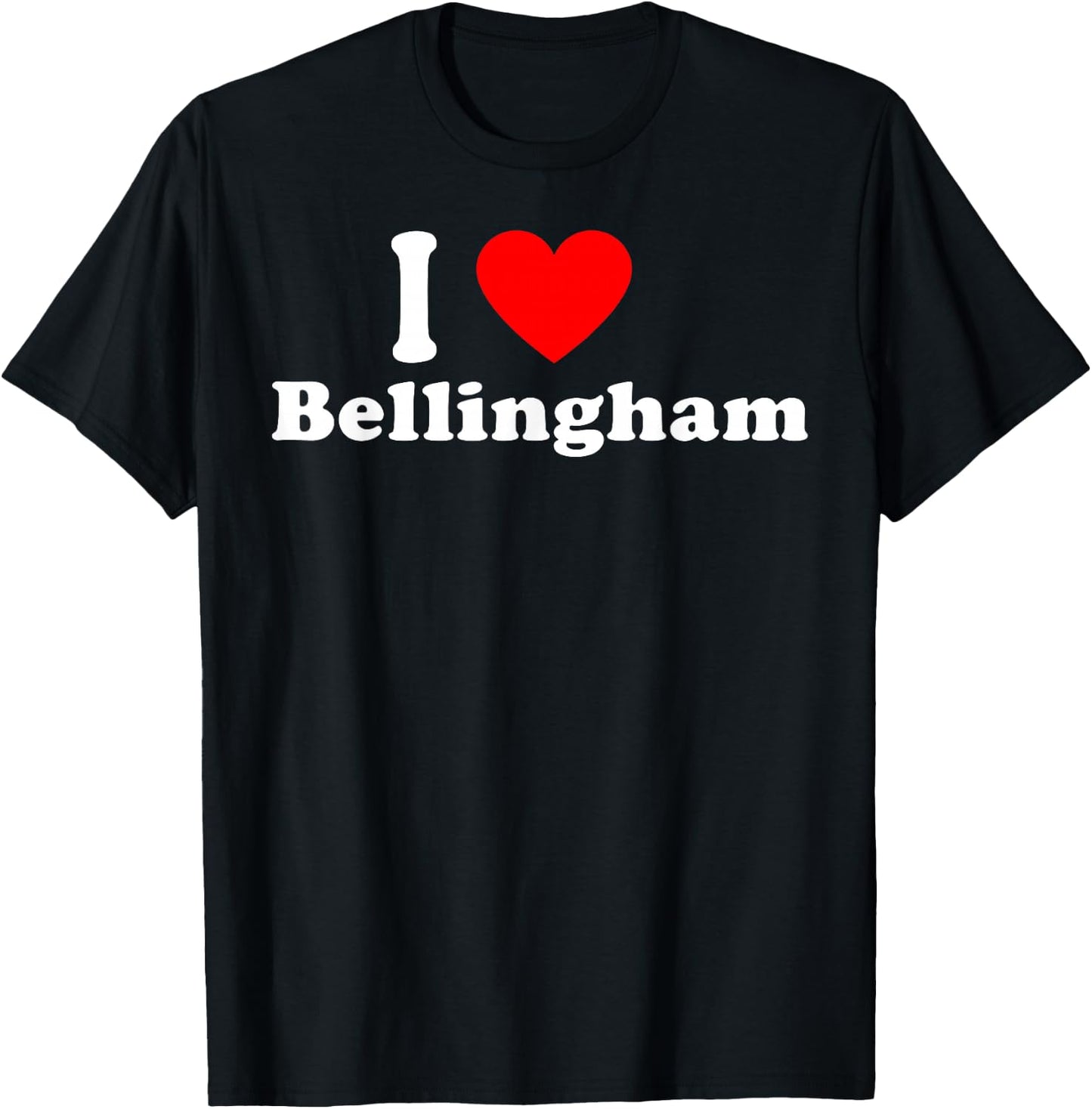 I Love Bellingham City Washington Classic T-Shirt - T-Shirt | Black