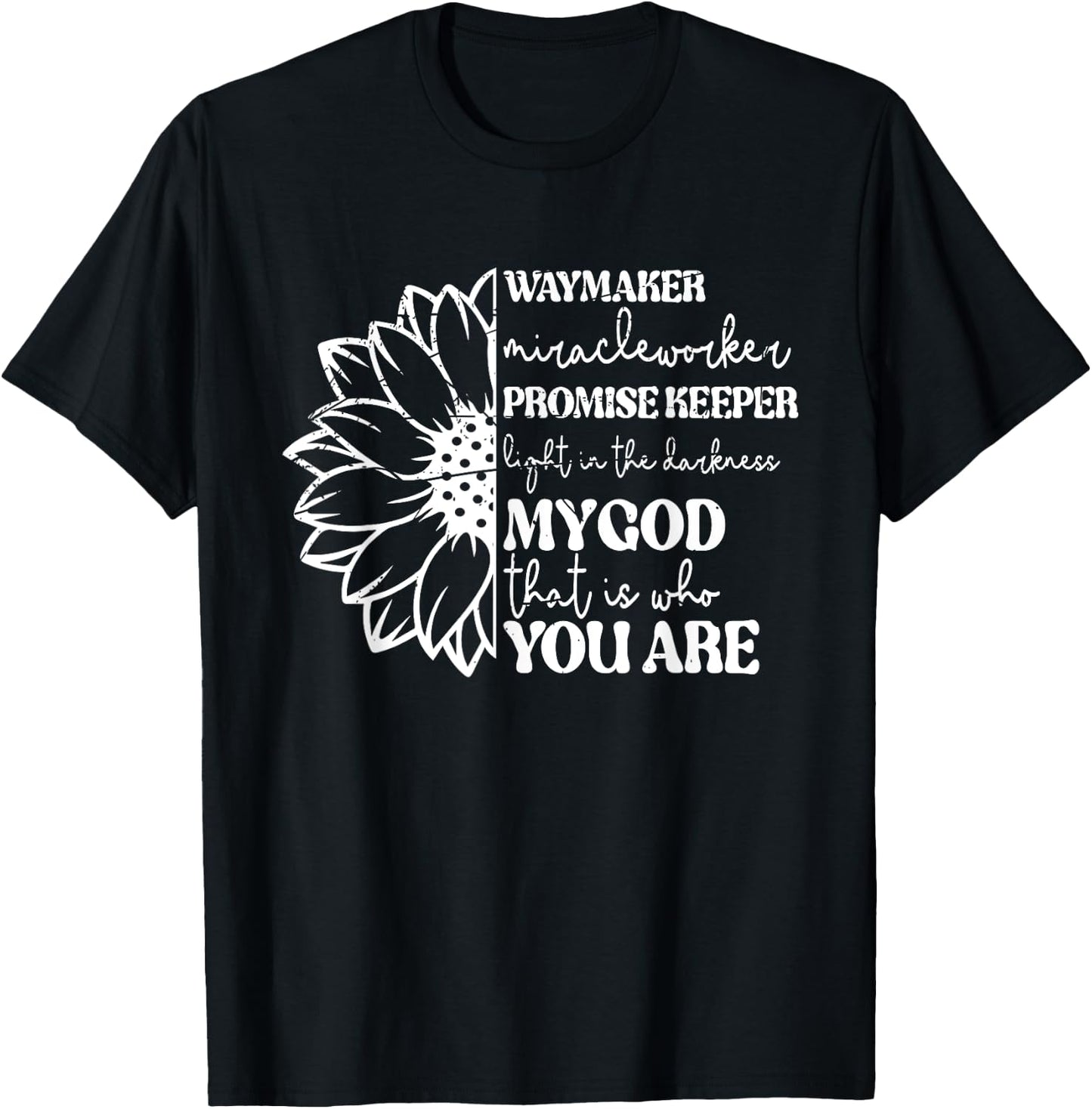 Vintage Waymaker Promise Keeper Jesus Christian Faithful T-Shirt - T-Shirt | Black