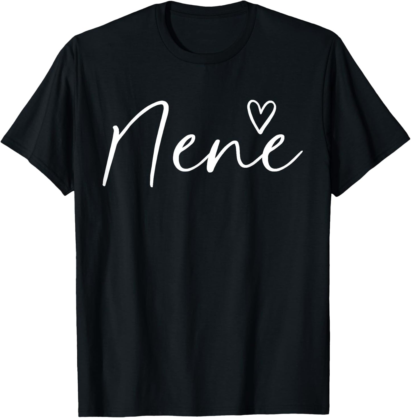 Nene Gifts Grandma Heart Mother's Day Nene T-Shirt - T-Shirt | Black