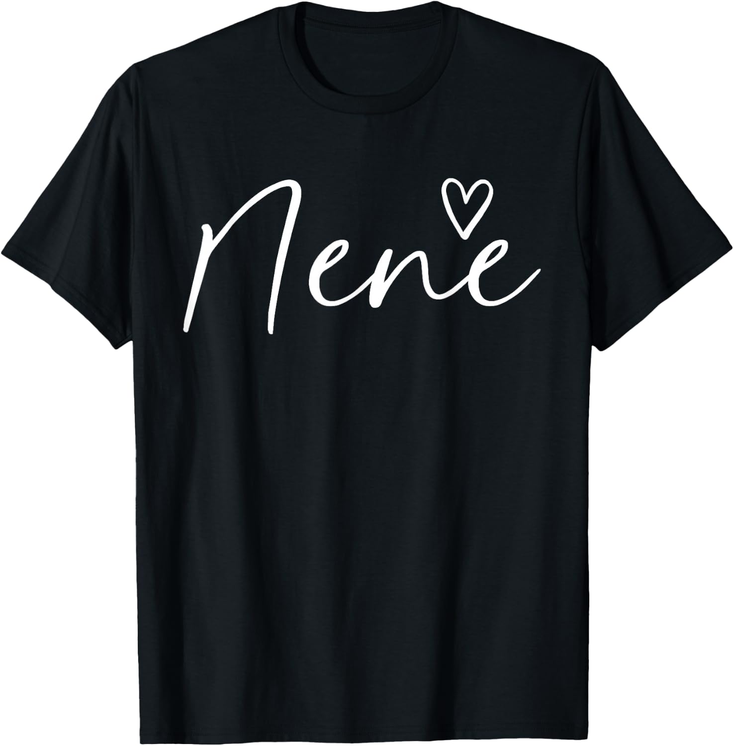 Nene Gifts Grandma Heart Mother's Day Nene T-Shirt - T-Shirt | Black
