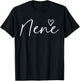 Nene Gifts Grandma Heart Mother's Day Nene T-Shirt - T-Shirt | Black