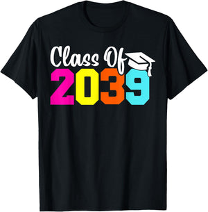 Class Of 2039 Pre-K Graduate Preschool Boys Girls Graduation T-Shirt - T-Shirt | Black