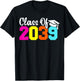 Class Of 2039 Pre-K Graduate Preschool Boys Girls Graduation T-Shirt - T-Shirt | Black