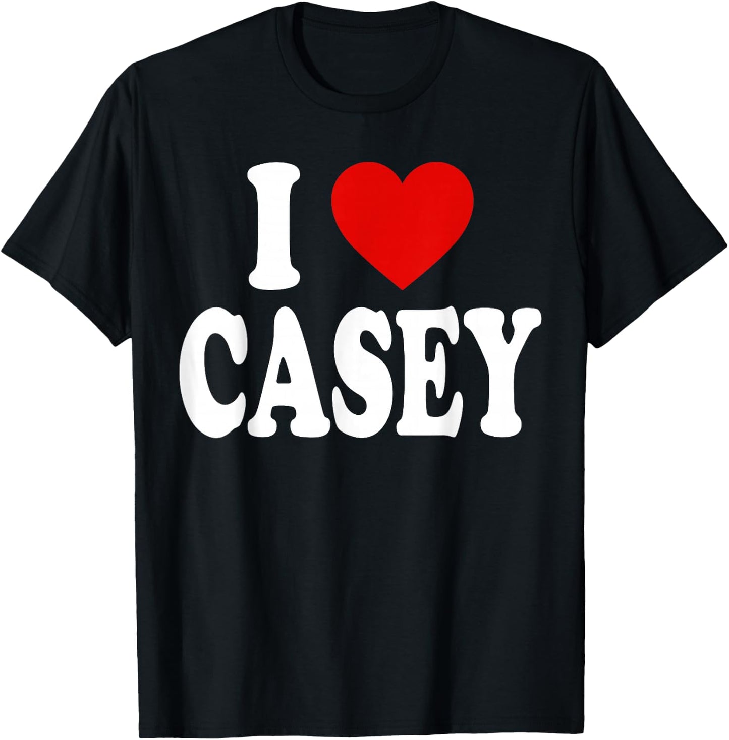 I Heart Love Casey T-Shirt - T-Shirt | Black