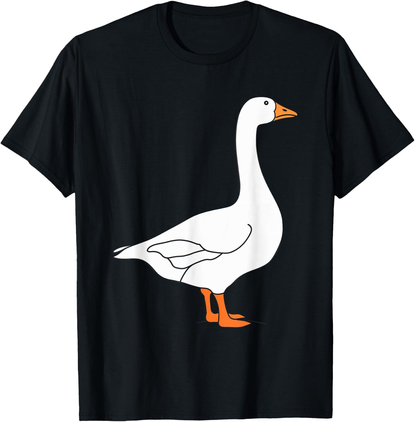 Goose Bird Farm Animal Wildlife Nature Goose Lovers T-Shirt - T-Shirt | Black