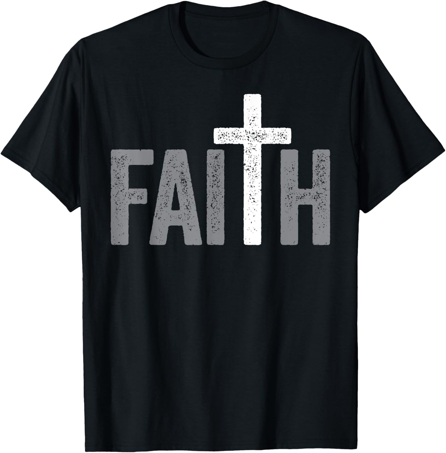 Christian Christ Religious Women Men Faith Cross T-Shirt - T-Shirt | Black