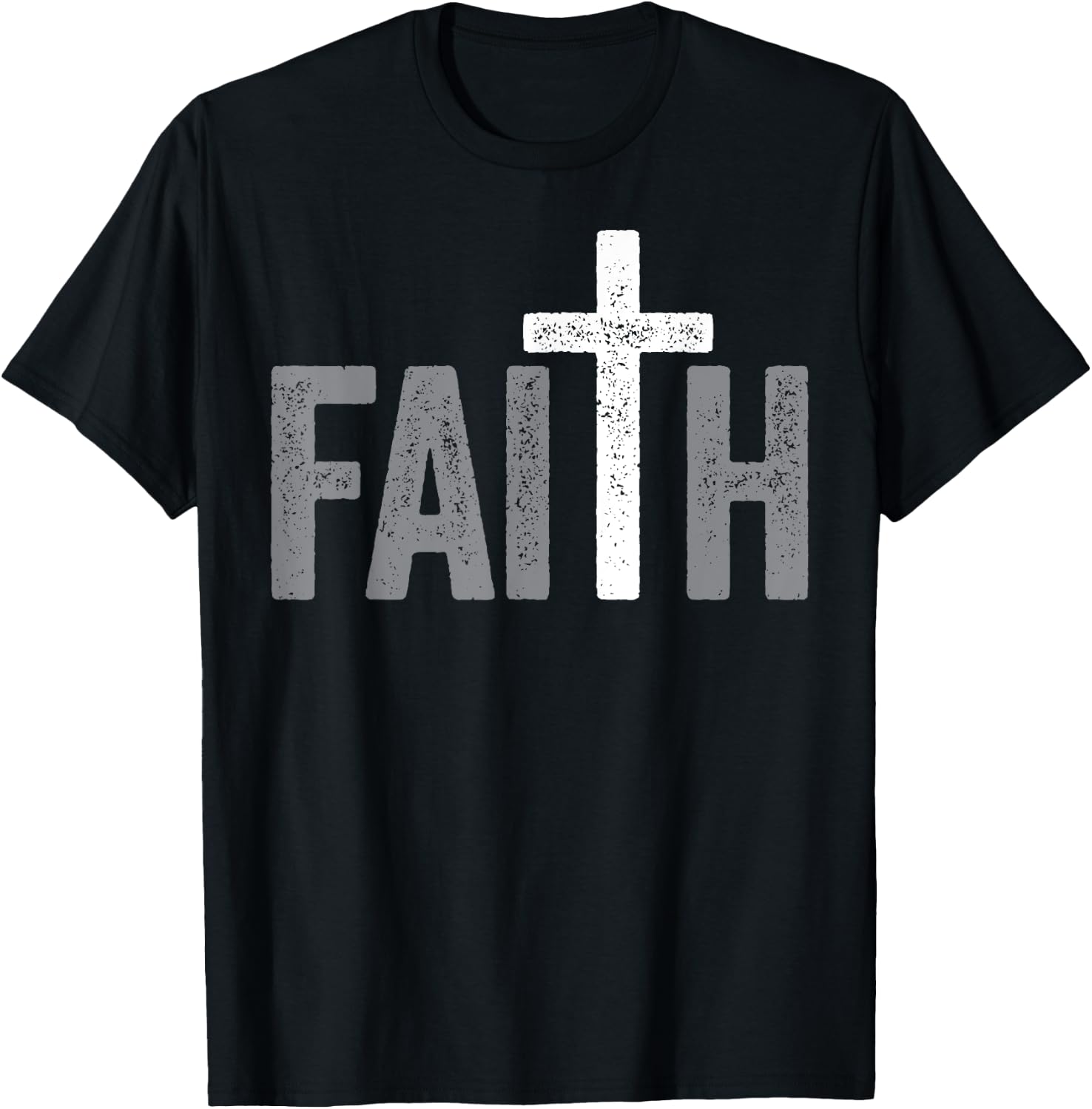 Christian Christ Religious Women Men Faith Cross T-Shirt - T-Shirt | Black