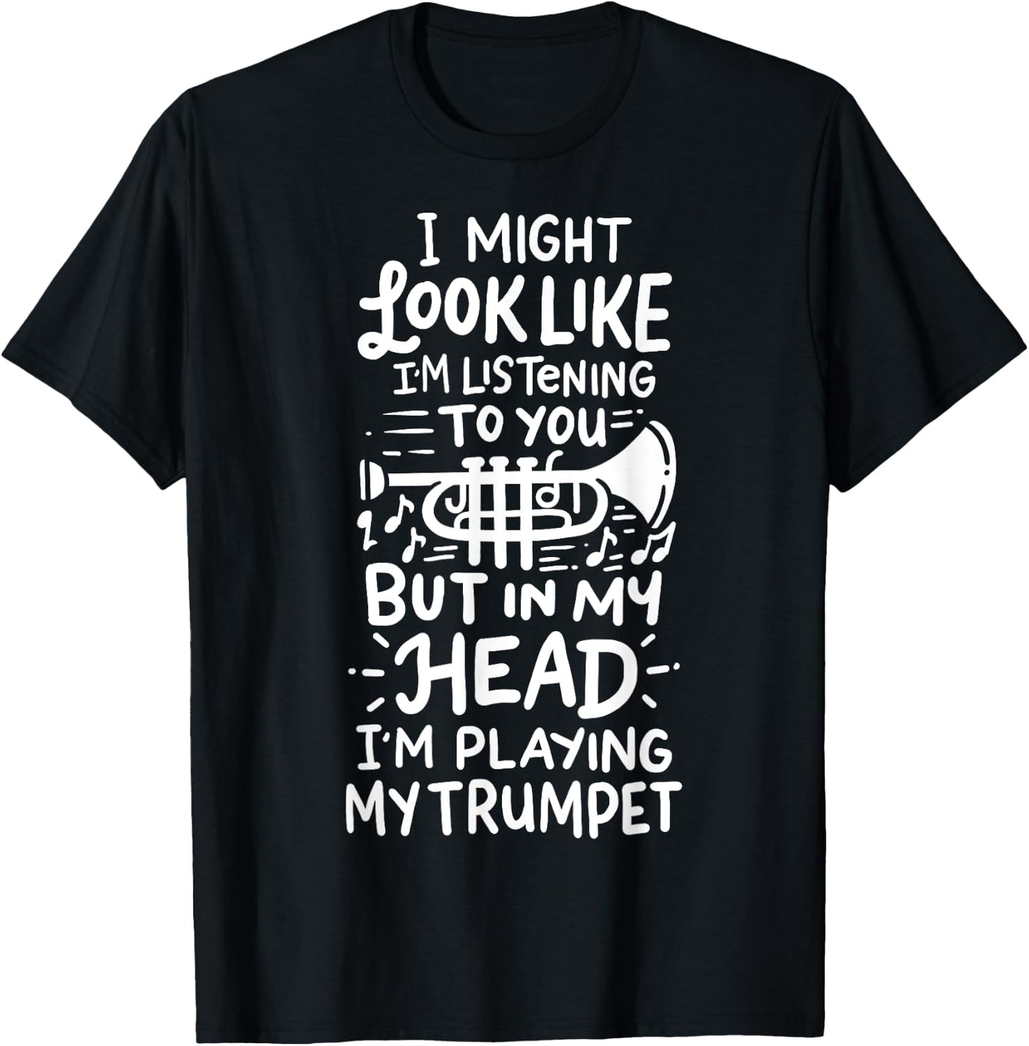 Trumpet Player T-Shirt - T-Shirt | Black