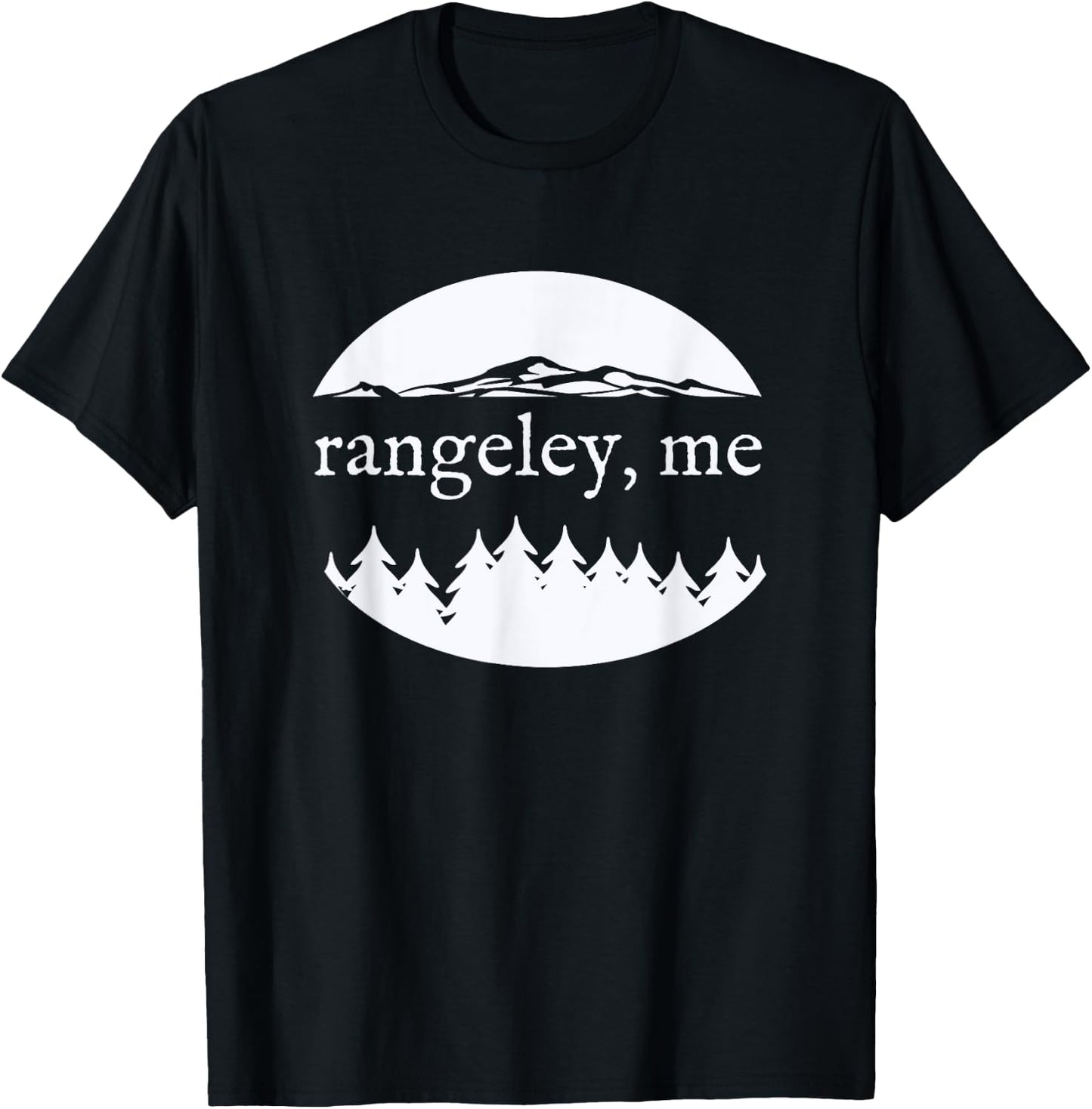 Rangeley Maine Nature Vacation Souvenir Design T-Shirt - T-Shirt | Black