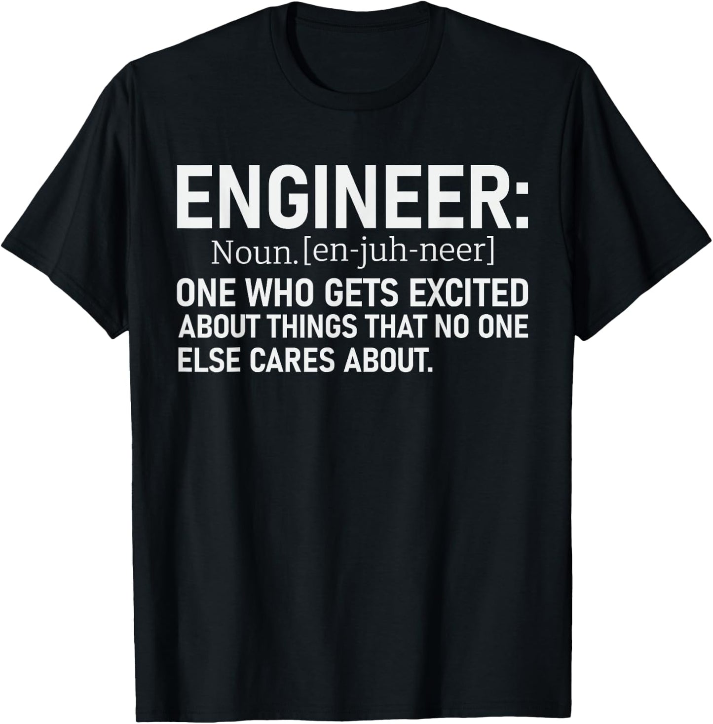 Engineer Definition Funny T-Shirt - T-Shirt | Black