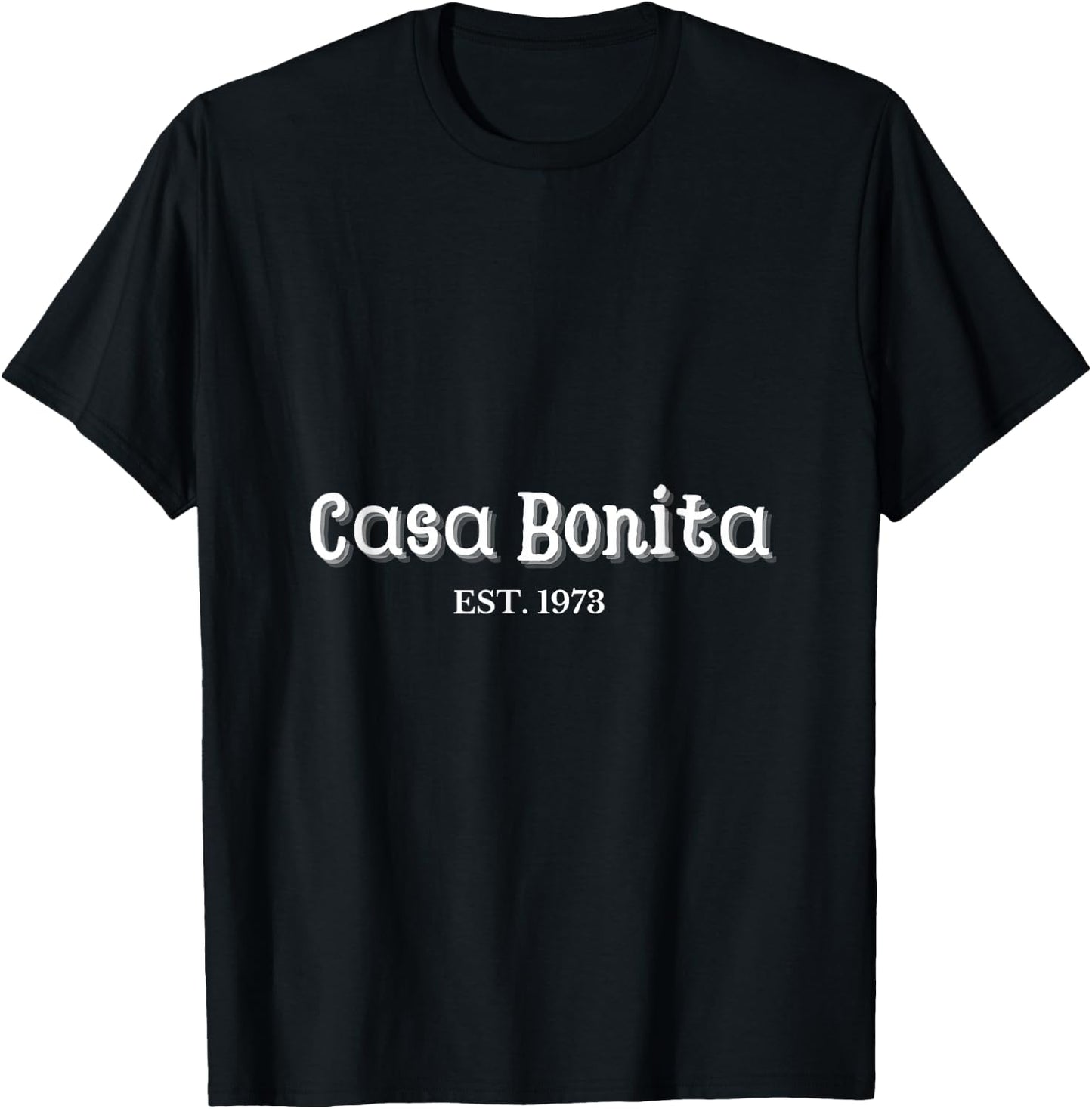 Casa Bonita Restaurant, -Adults, -Kids, Black, Small, Short Sleeve T-Shirt - T-Shirt | Black
