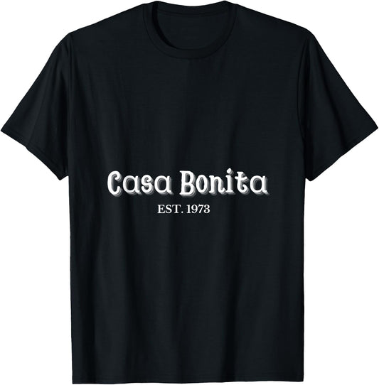 Casa Bonita Restaurant, -Adults, -Kids, Black, Small, Short Sleeve T-Shirt - T-Shirt | Black