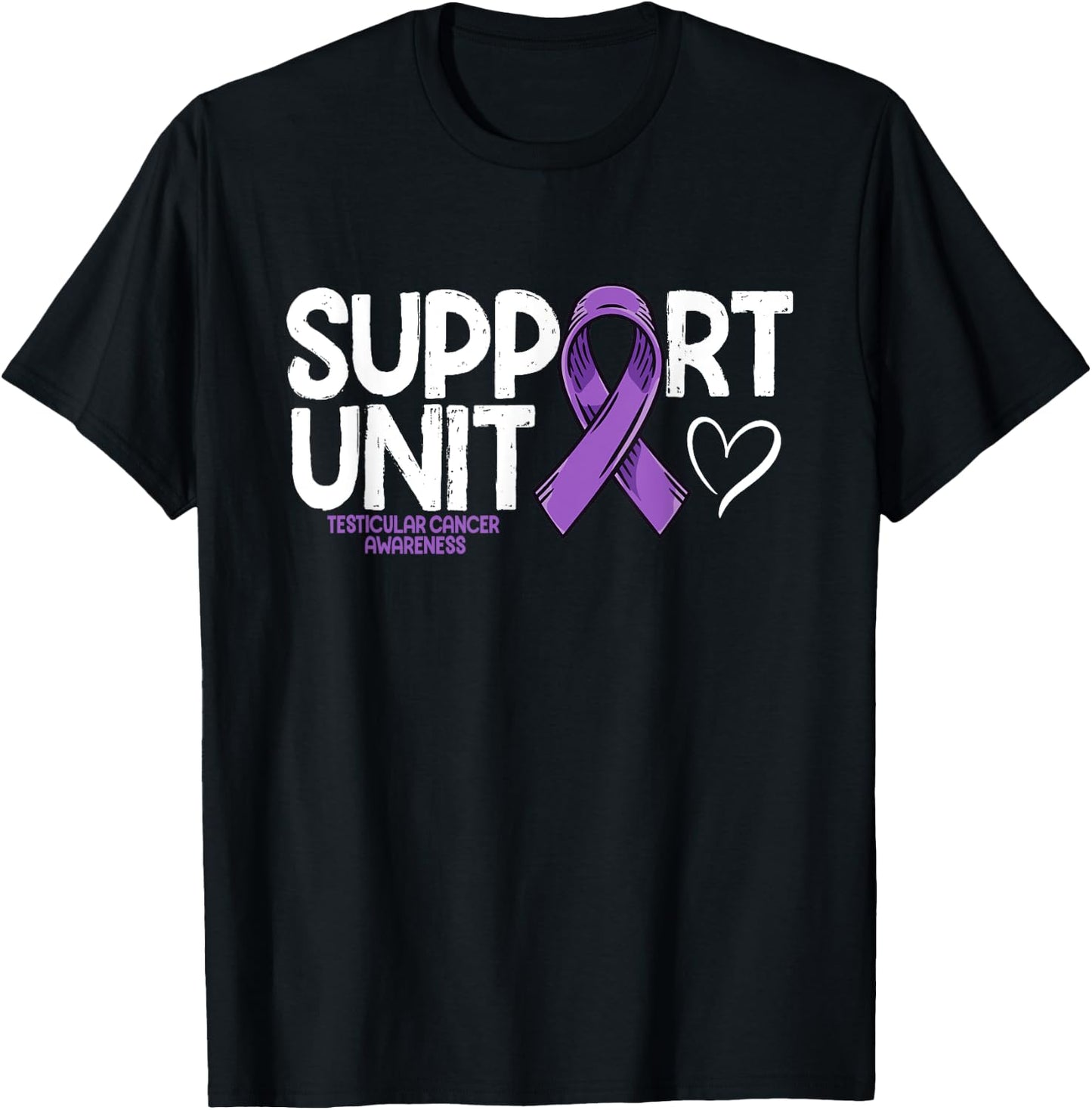 Testicular Cancer Support Unit Testicular Cancer Awareness T-Shirt - T-Shirt | Black