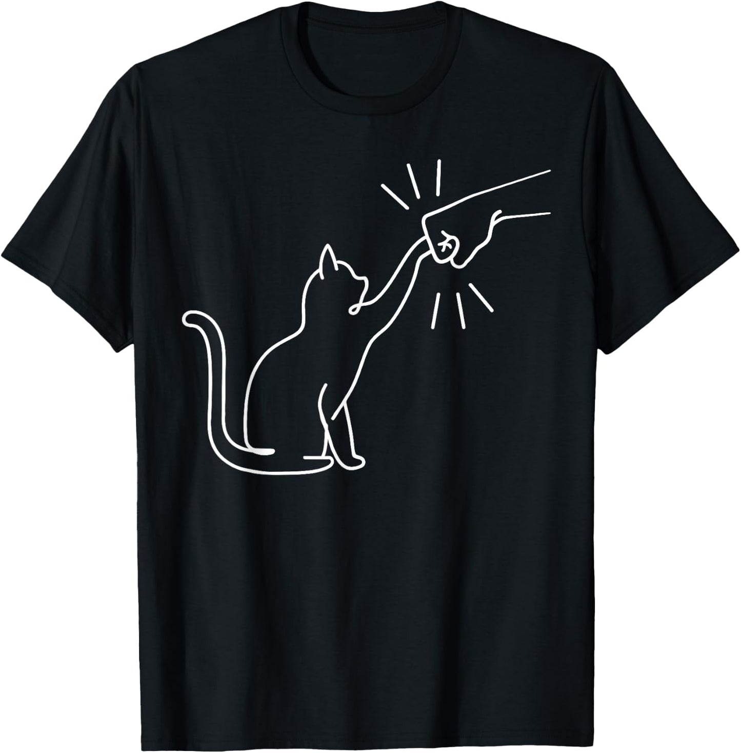 Cute Pet Paw I Love My Cat Best Friend Fist Bump Paw Cat T-Shirt - T-Shirt | Black