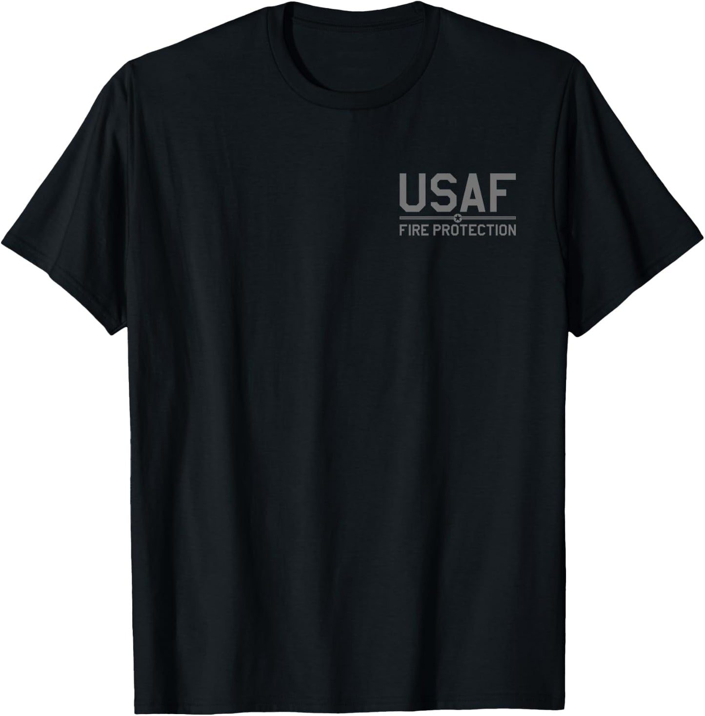 Us Air Force Usaf Fire Protection Rescue Hazmat T-Shirt - T-Shirt | Black