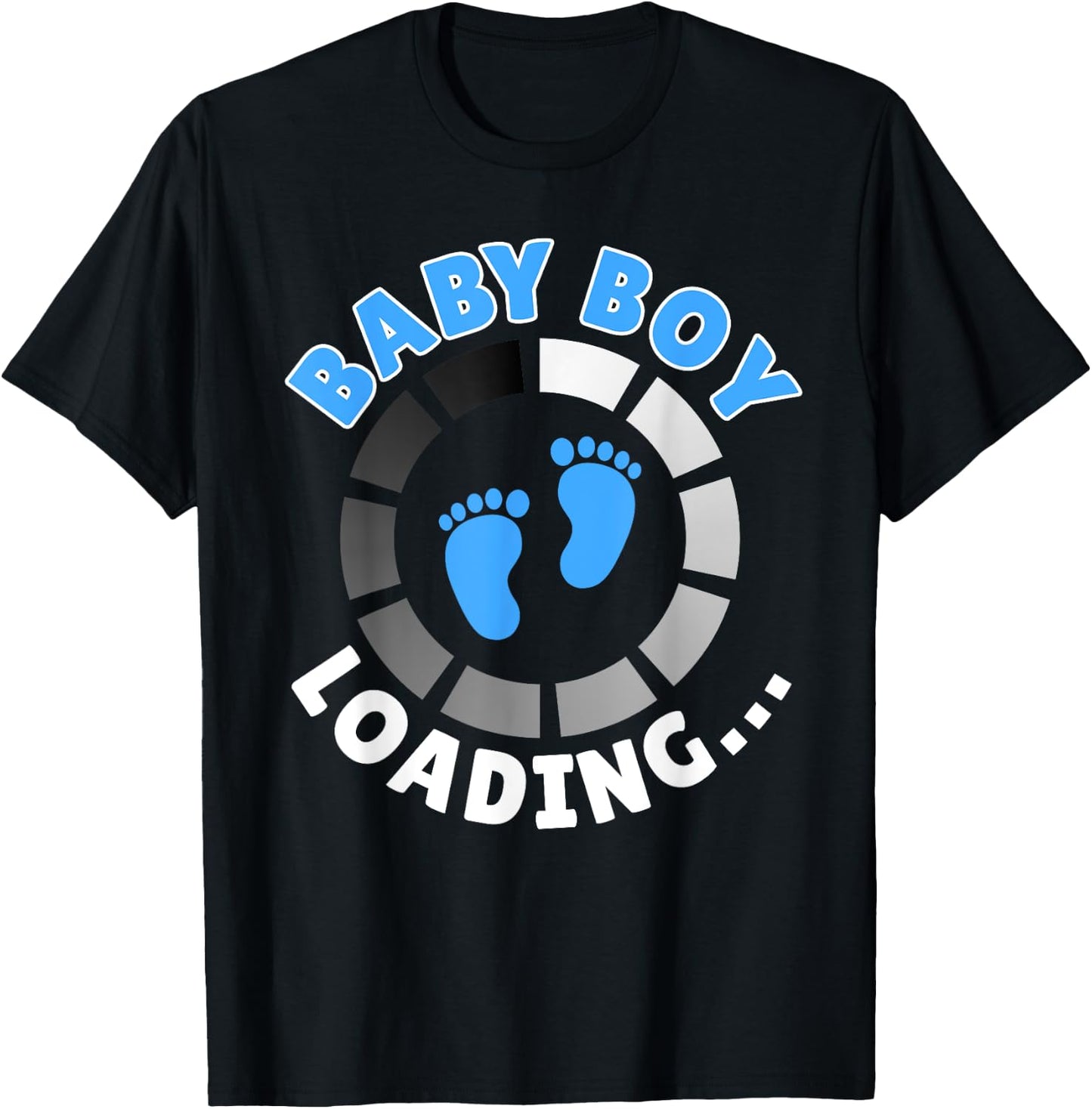 Expectant Mother BABY BOY LOADING Funny Future Mother T-Shirt - T-Shirt | Black