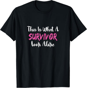 Women Cancer Survivor Women Gift Breast Cancer T-Shirt - T-Shirt | Black