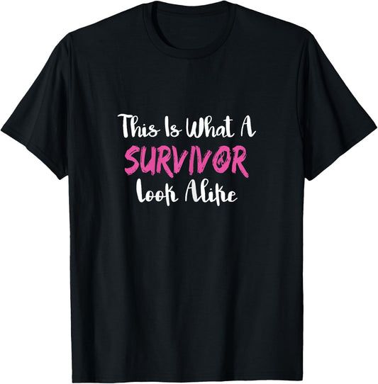 Women Cancer Survivor Women Gift Breast Cancer T-Shirt - T-Shirt | Black