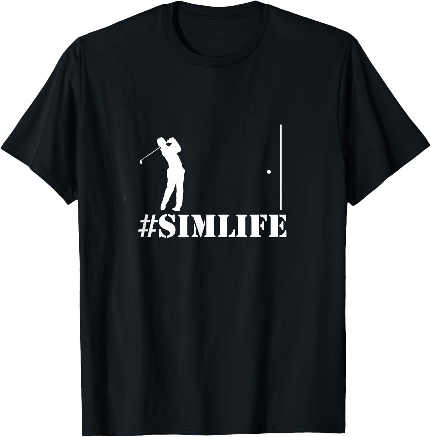 Golf Simulator T-Shirt - T-Shirt | Black