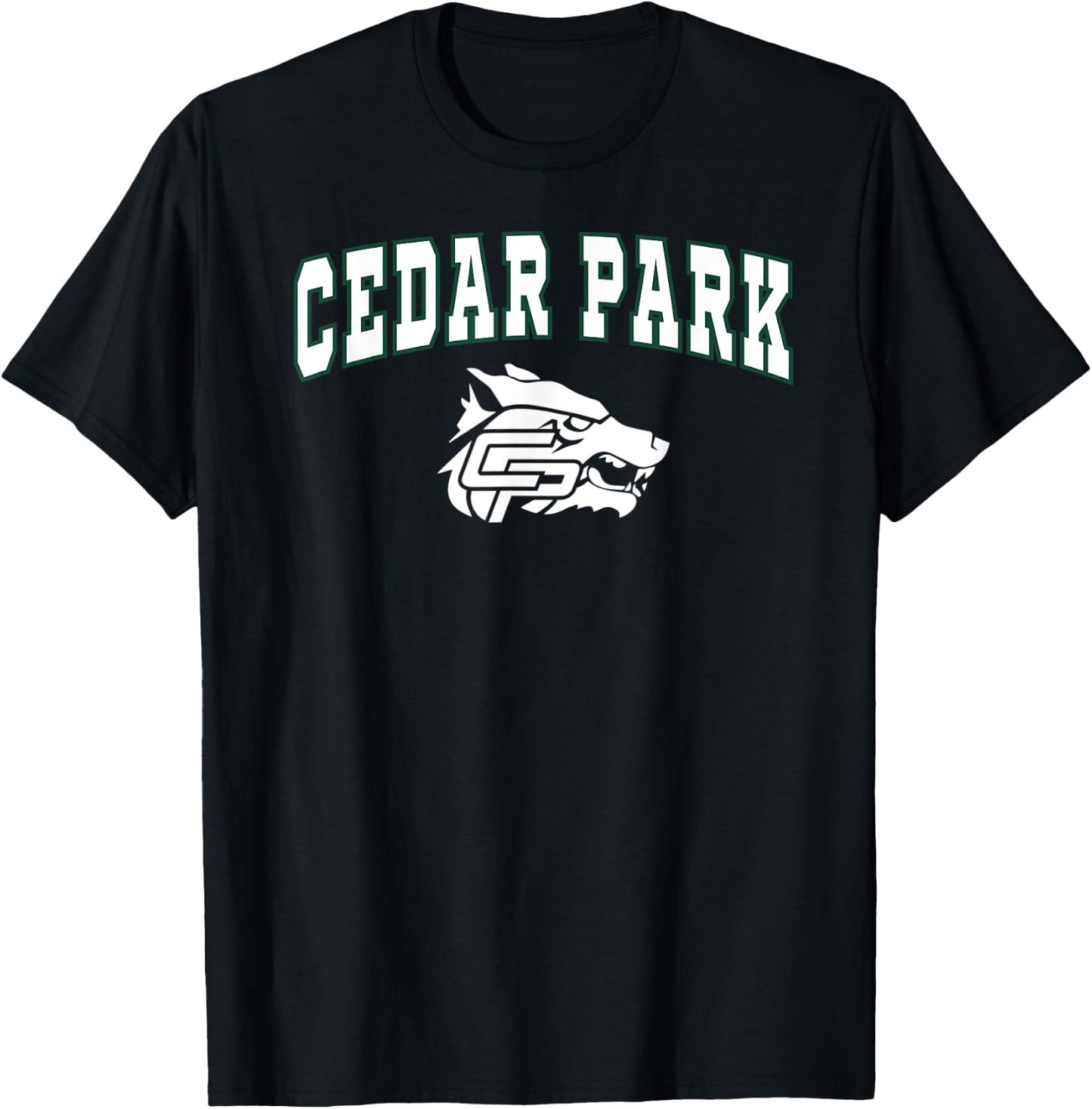 Cedar Park High School Timberwolves C2 T-Shirt - T-Shirt | Black