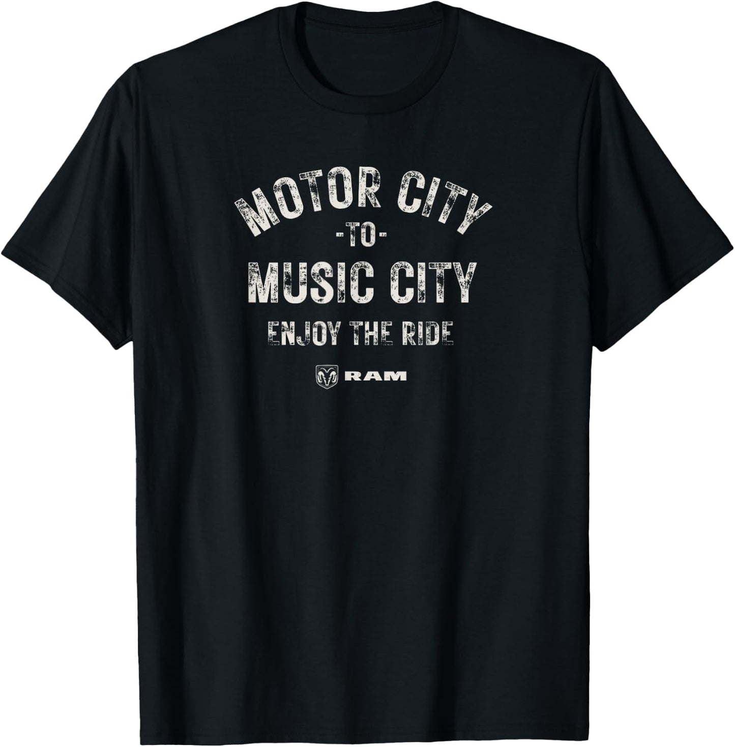 RAM Trucks Motor City to Music City (Light Print) T-Shirt - T-Shirt | Black