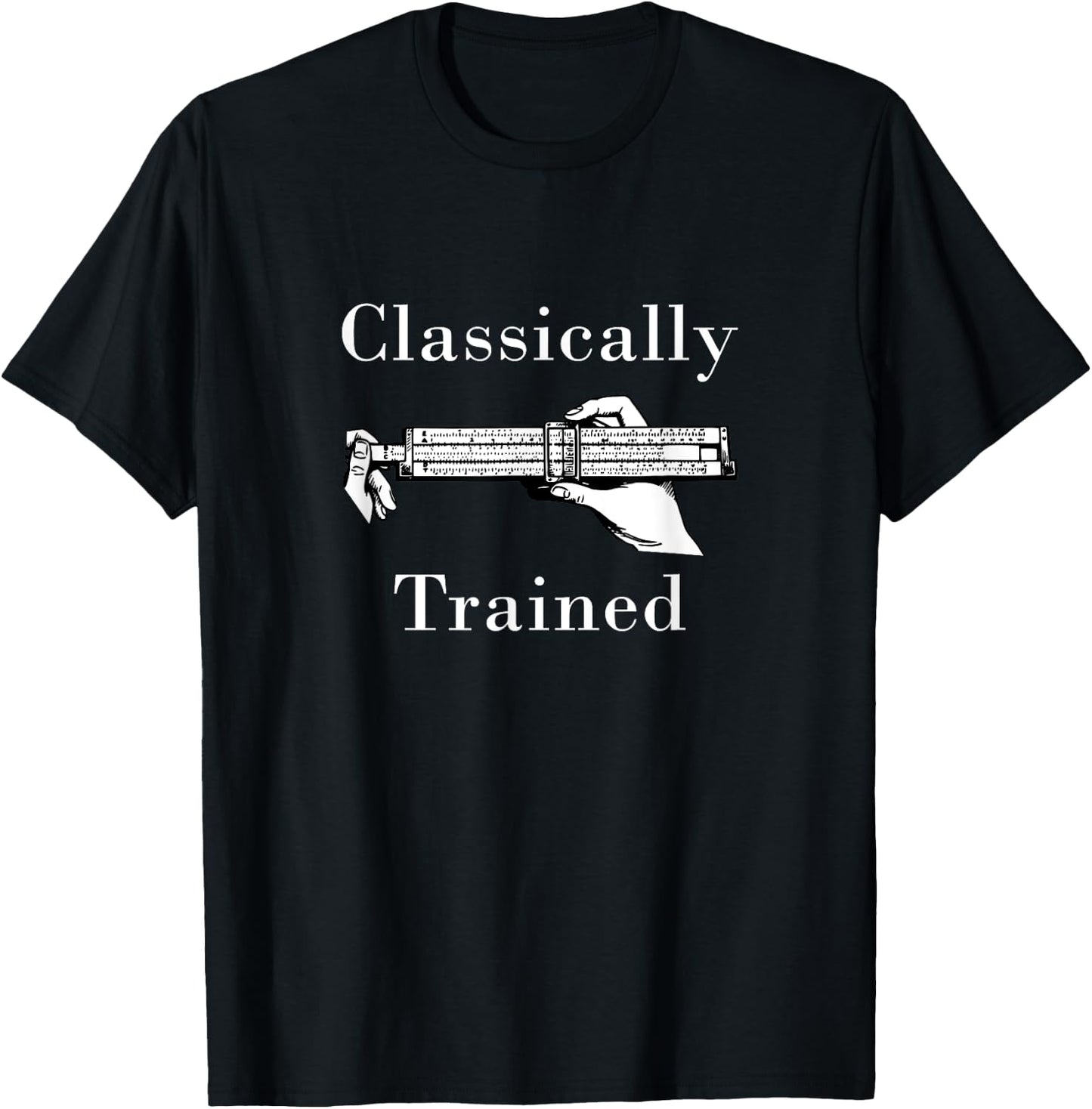 Vintage Slide Rule Classically Trained Student Instrument T-Shirt - T-Shirt | Black