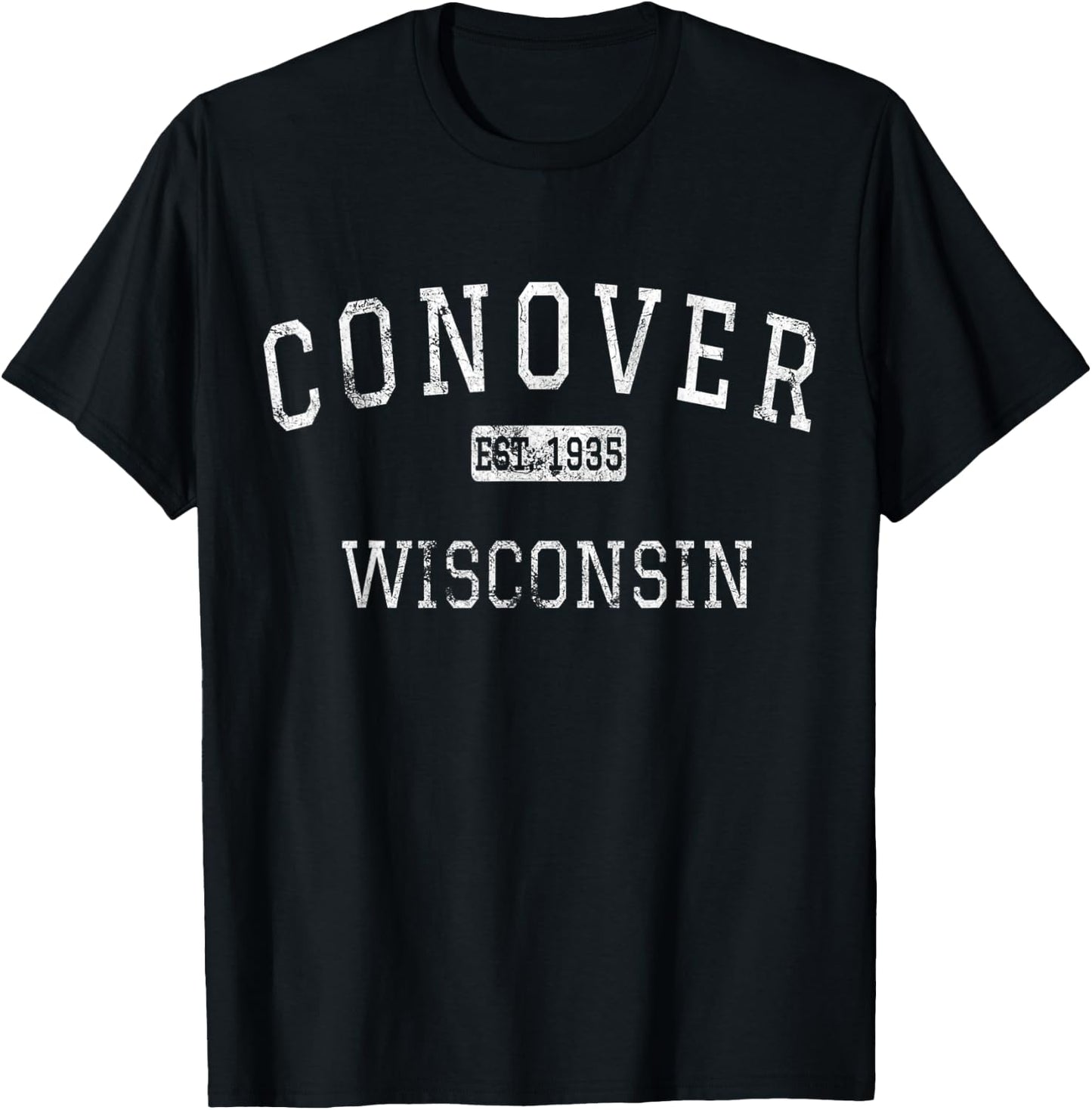 Conover Wisconsin WI Vintage T-Shirt - T-Shirt | Black