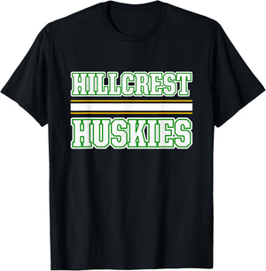 Hillcrest Huskies Horizontal Stripes T-Shirt - T-Shirt | Black