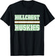 Hillcrest Huskies Horizontal Stripes T-Shirt - T-Shirt | Black