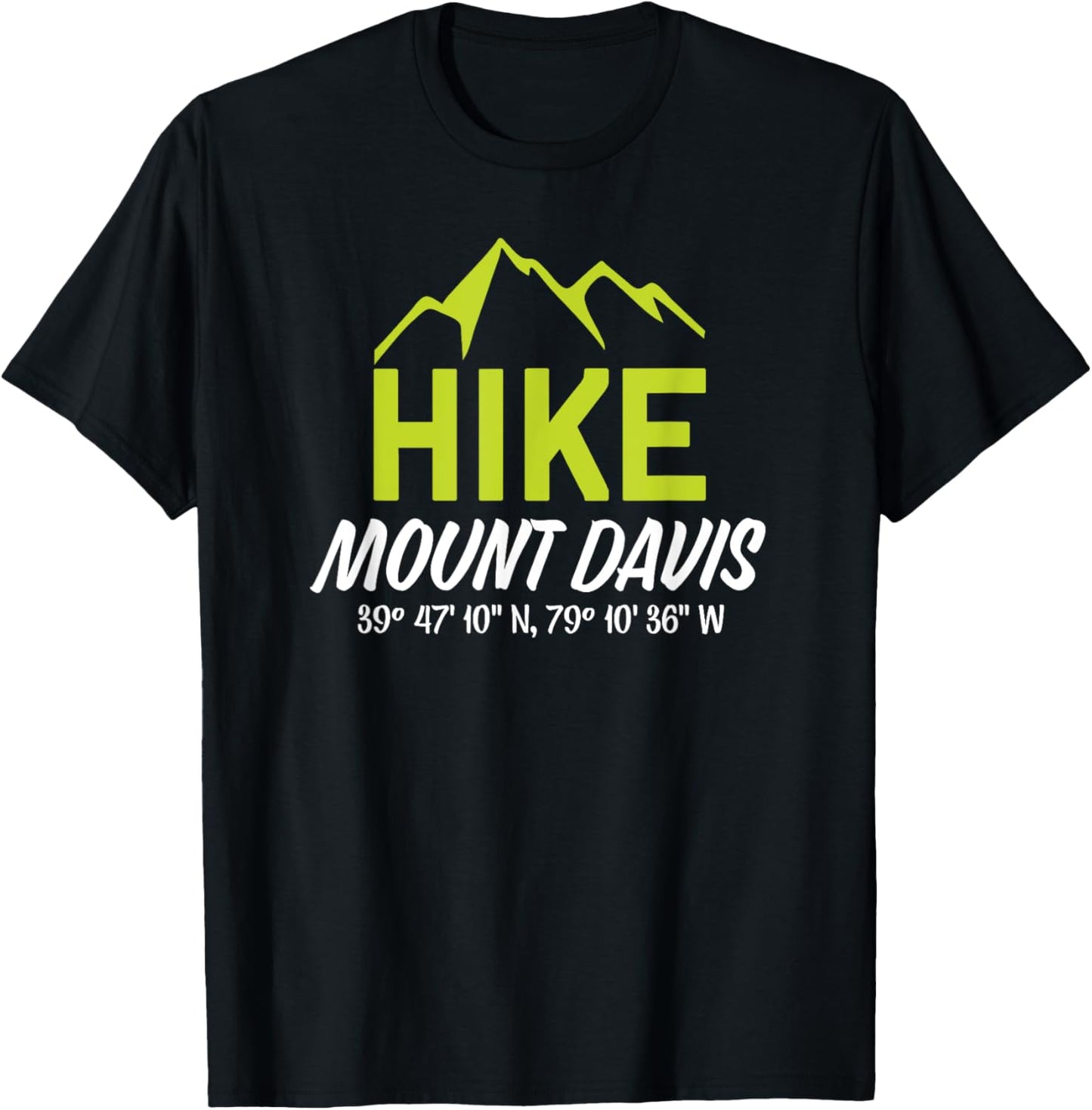 Hike Mount Davis Pennsylvania Shirt T-Shirt - T-Shirt | Black