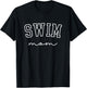 Swim Mom Swim Mama Swim Team Swimmers Mother T-Shirt - T-Shirt | Black