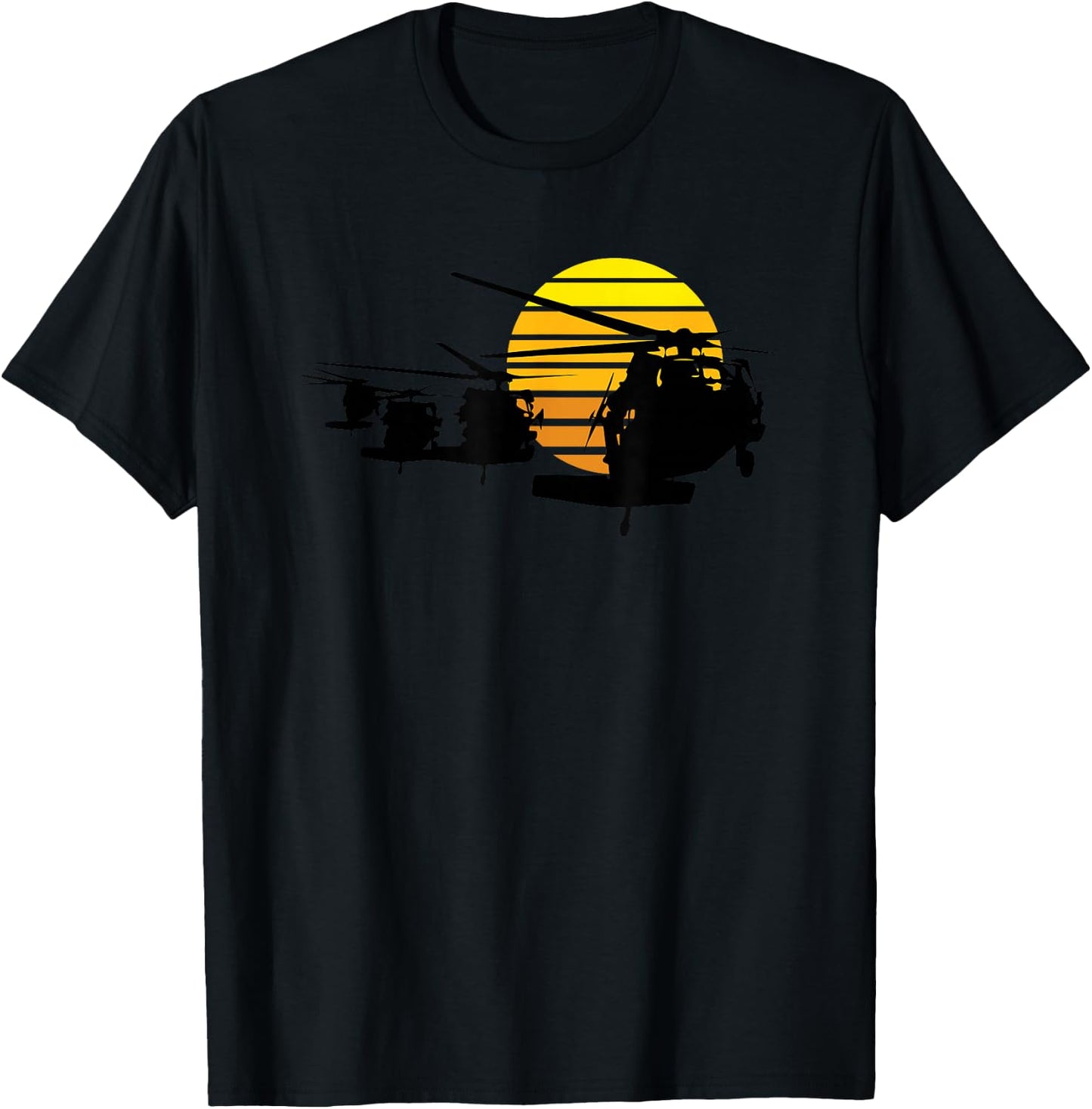 Mission Complete Blackhawk helicopter USA UH60 military T-Shirt - T-Shirt | Black