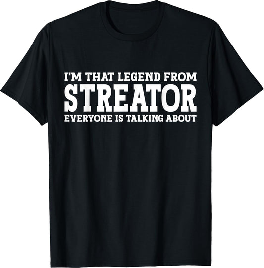 Streator Hometown IL Illinois Home Roots Funny City Streator T-Shirt - T-Shirt | Black