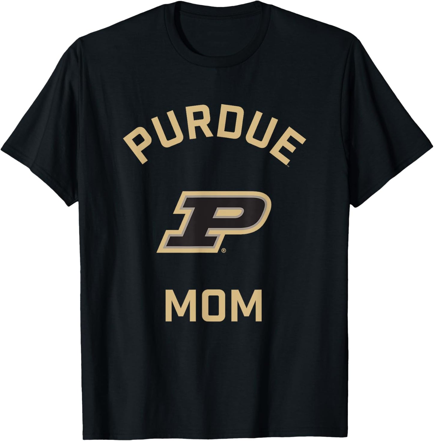 Purdue University Boilermakers Arched Mom T-Shirt - T-Shirt | Black