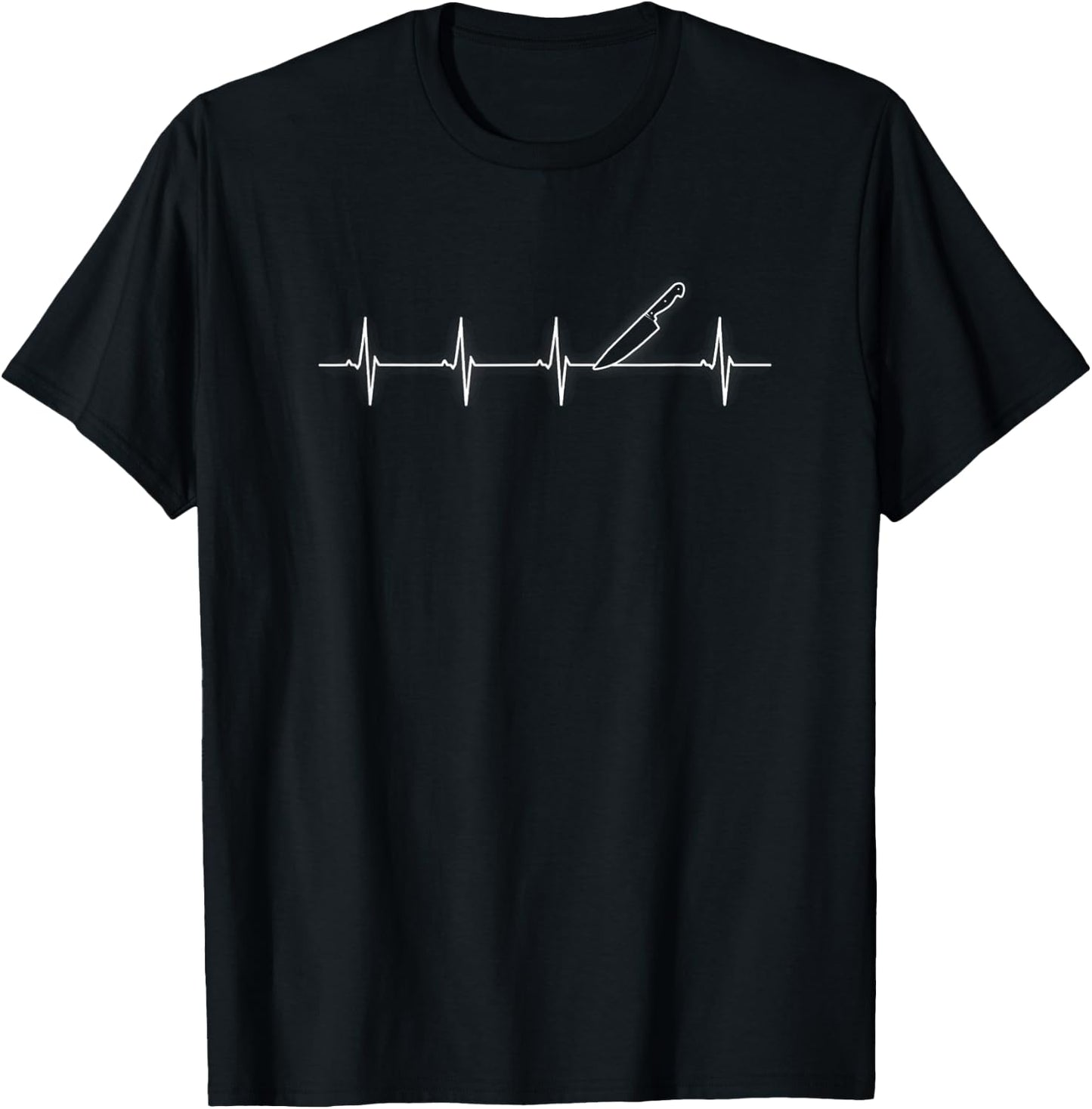 Chef Heartbeat Cook Ts T-Shirt - T-Shirt | Black