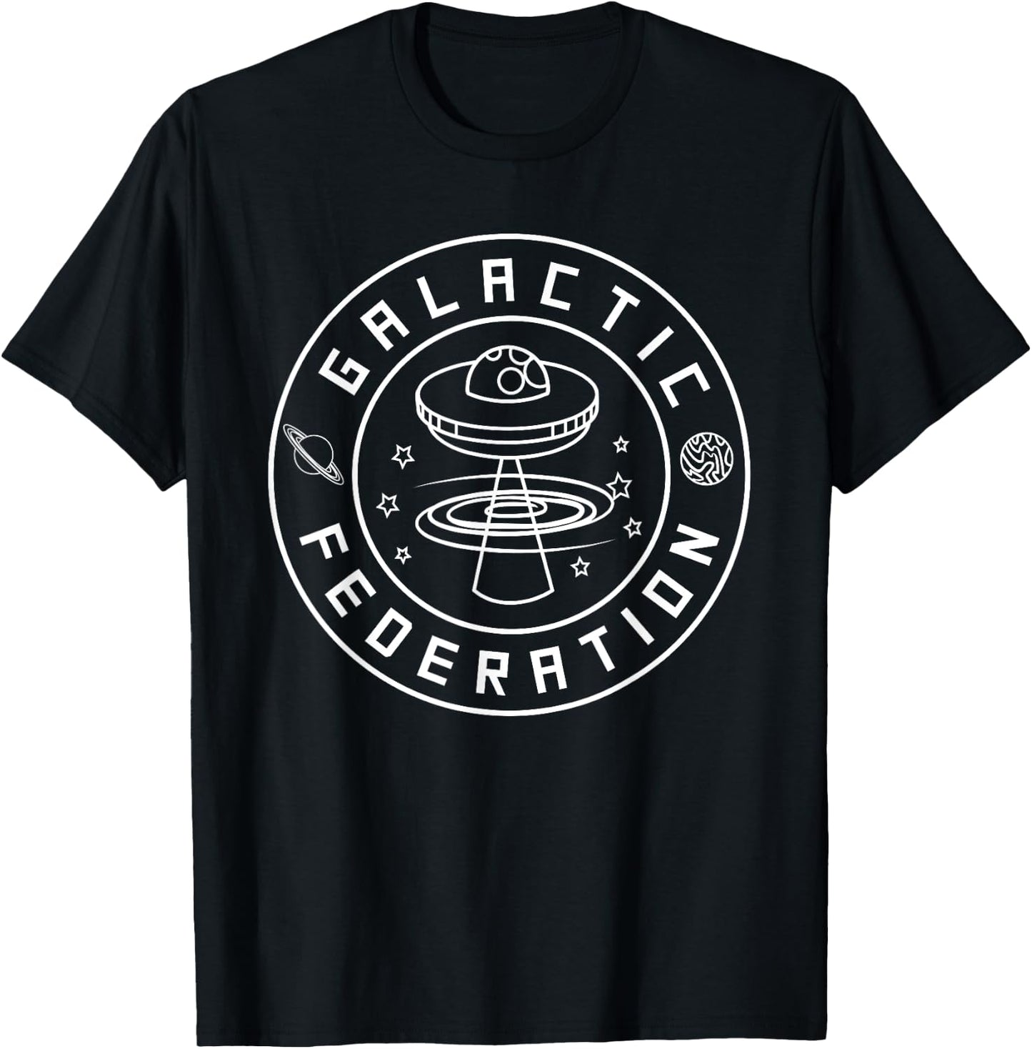 Galactic Federation - Humanity is not ready - Alien T-Shirt - T-Shirt | Black